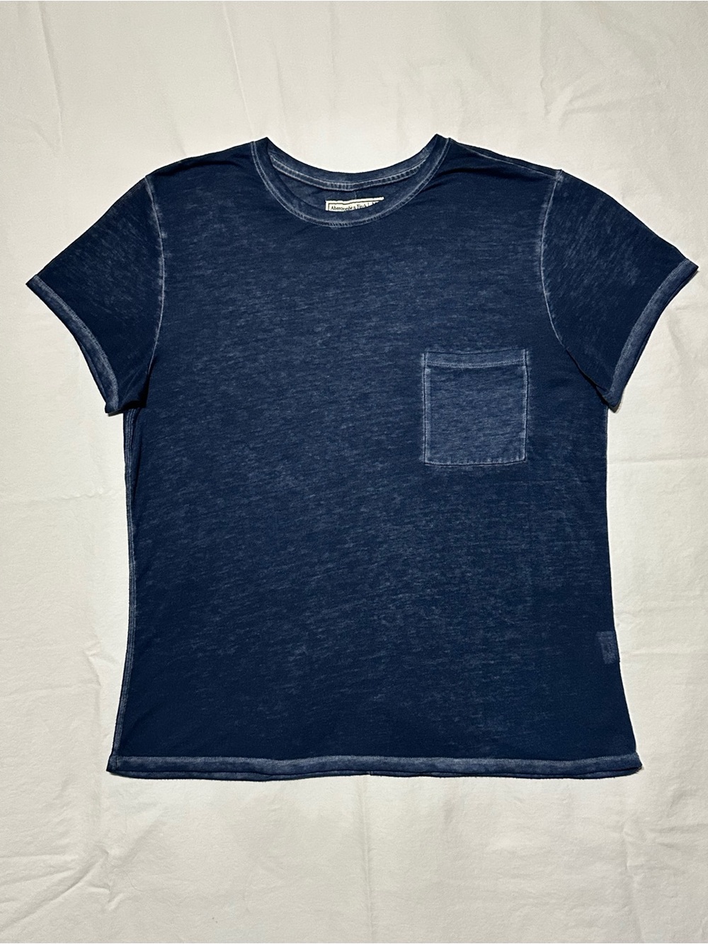 Abercrombie & Fitch Navy Pocket Tee